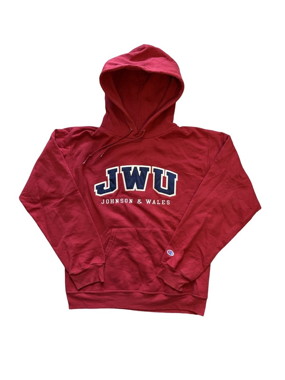 Champion Johnson and Wales University JWU Wildcats Hoodie Pullover Size Small